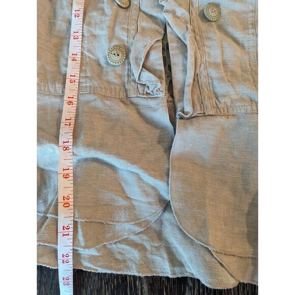 Maurices Jacket Womens Size Small Linen Blend Floral Lace - Picture 9 of 10